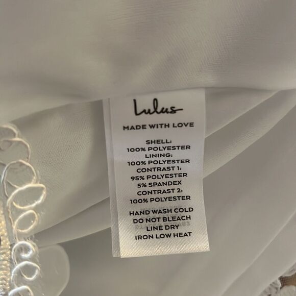 Coveted Delight White Sequin Mesh Embroidered Bustier Mini Dress Xs - Picture 10 of 12